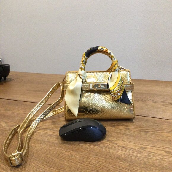 Tiny Treats Patent Crocodile Handbag - Picture 3 of 9